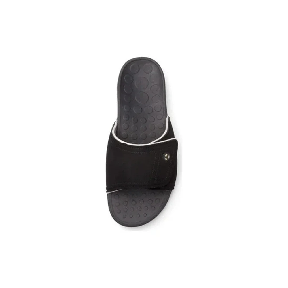 Vionic Men's Kiwi Slides Black 10 Comfort Sandal Arch Support Plantar Fasciitis